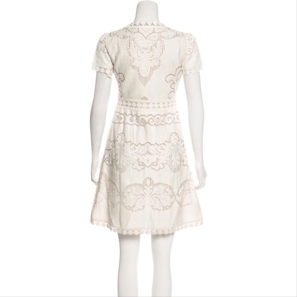 VALENTINO RUNWAY COTTON LACE DRESS IT 38 - Picture 6 of 8